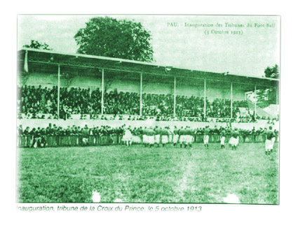 Le Stade historique de la Croix Du Prince le jour de son inauguration en 1913